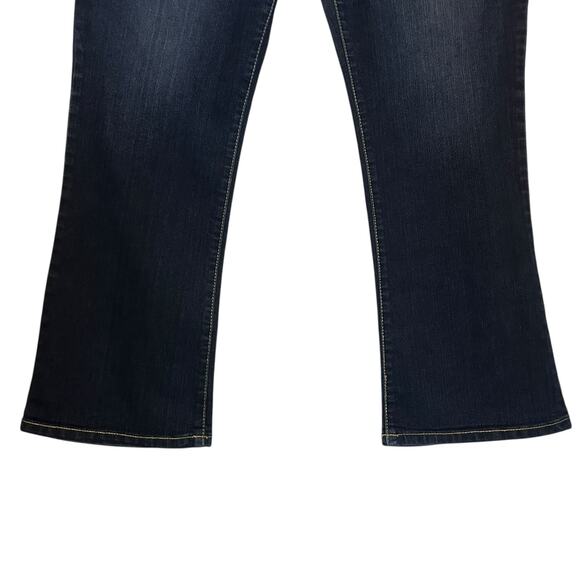 Style & Co Women Jeans 18 Blue Boot Leg Dark Wash Cowgirl Western Denim Comfy - Picture 5 of 11